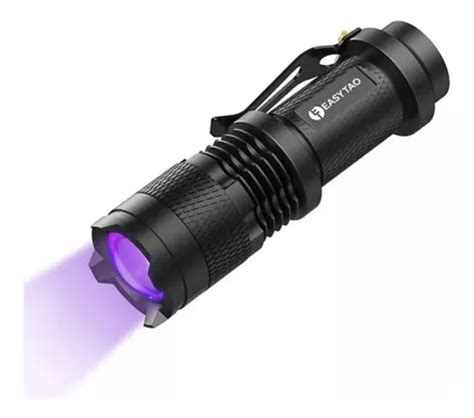 Linterna Lampara Luz Ultravioleta Uv Edc Peque A Portatil Meses Sin