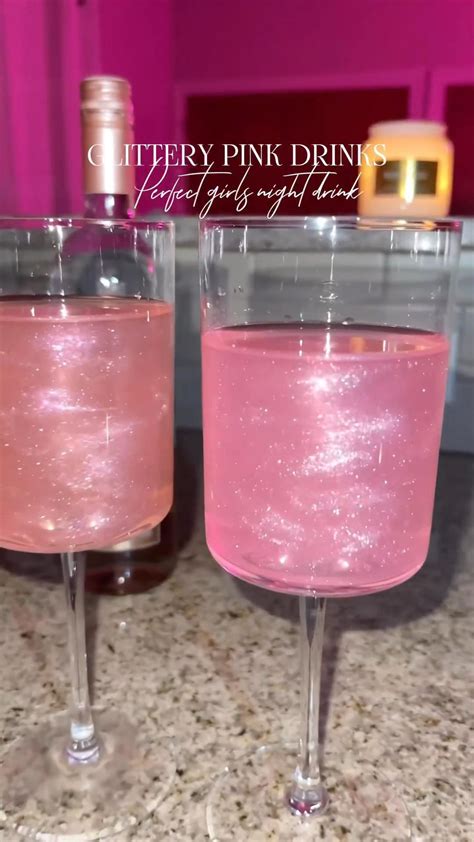 Glittery pink drinks perfect girls night drinks girls date girls drink ...