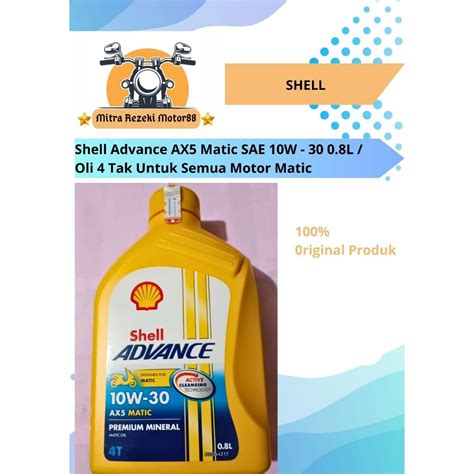 Jual Oli Shell Advance Ax Matic W T L Original Produk