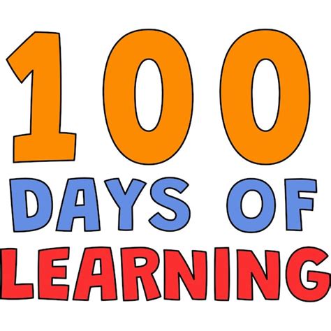 Premium Vector | 100th day of school learning cartoon clipart