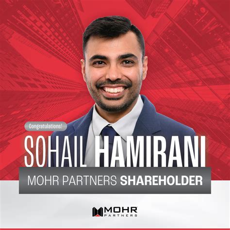 mohr partners names sohail hamirani   shareholder mohr partners