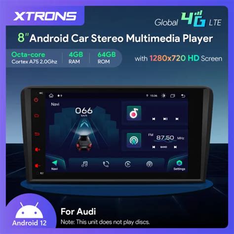 XTRONS 8 OCTA Core 64GB Android 12 Autoradio GPS Navi Für Audi A3 S3