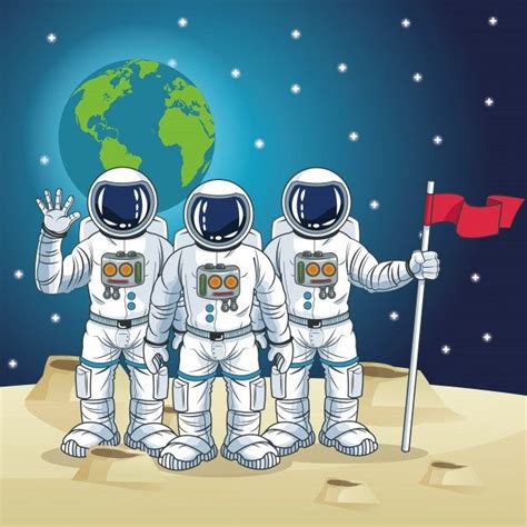 Astronauta De Dibujos Animados De Espaci Premium Vector Freepik Vector Personas Viajes