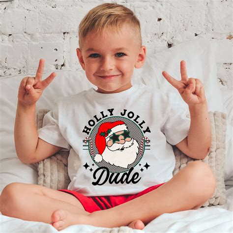 Holly Jolly Dude Dtf Heat Transfer