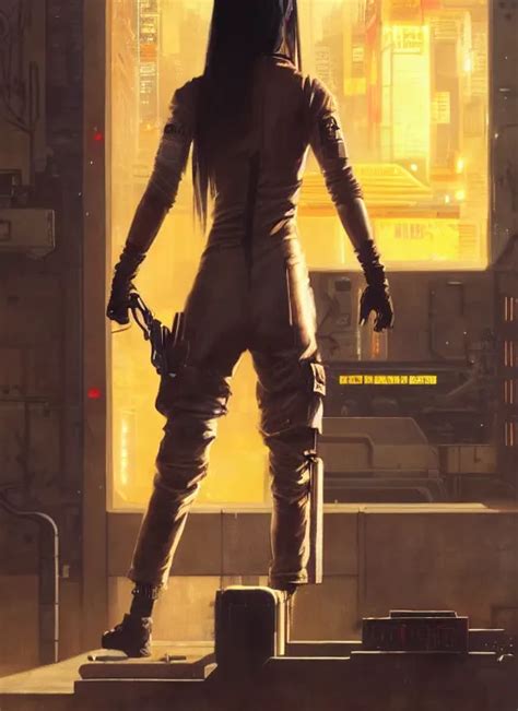 Nikki Tanaka Cyberpunk Mechanic In Jumpsuit Blade Stable Diffusion