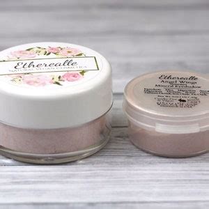 Pale Nude Pink Frost Eyeshadow Sample Angel Wings Vegan Mineral Eyeshadow Net Wt G Etsy