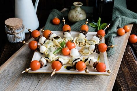 Tomate Mozzarella Tortellini Spieße Rezept