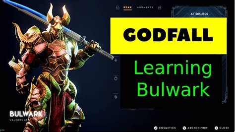 Godfall Bulwark Beginner S Guide Youtube