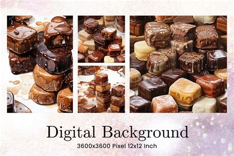 Chocolate Background Valentines Pattern Digital (3335314)