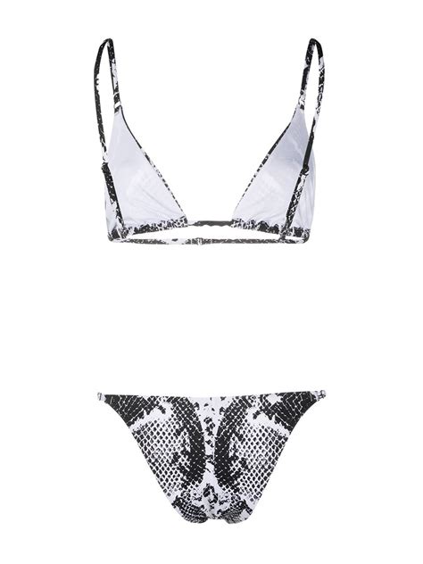 Noire Swimwear Snake Tanning Bikini Schwarz FARFETCH DE