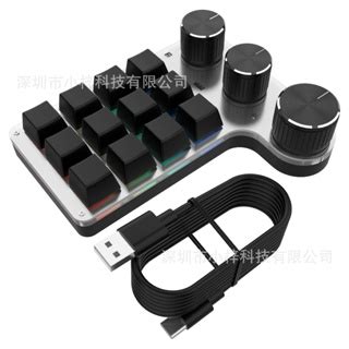 Custom Macro Keyboard Hot Swap Mini Keys Knob RGB Program Characters Wirelesss BT