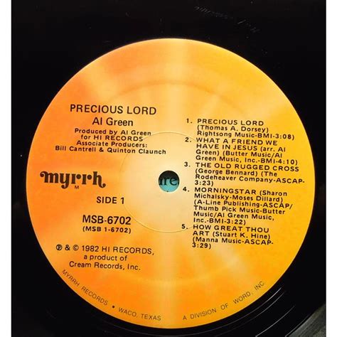 Al Green - Precious Lord - Vinyl LP - 1982 - US - Original | HHV