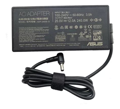 Cargador Asus Original Ux582 Ux582lr 20v 12a 240w Pin Centro Envío gratis