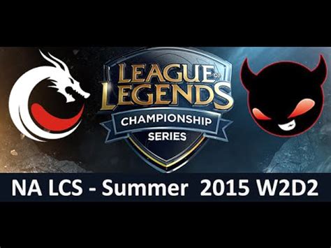 Tdk Vs Nme Na Lcs Championship Series Summer Split W D Team