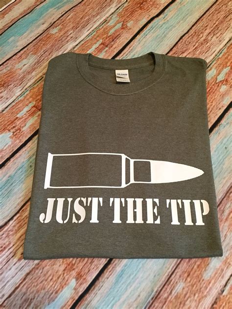 Just The Tip Custom Tee Mens T Shirts Funny Mens Tshirt Etsy