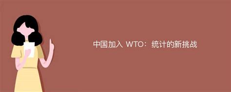 中国加入 Wto：统计的新挑战查就过