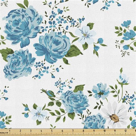 Amazon Lunarable Floral Fabric By The Yard Vintage Floral Pattern