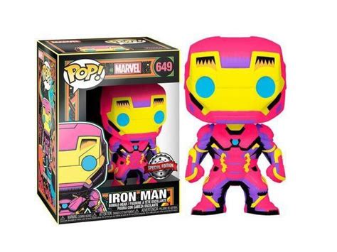 Funko Pop Marvel Black Light Iron Man Special Edition