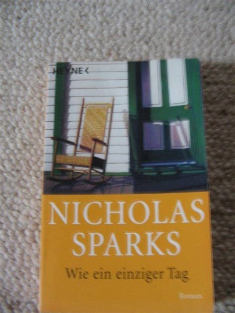 Wie Ein Einziger Tag Nicholas Sparks Kaufen Auf Ricardo