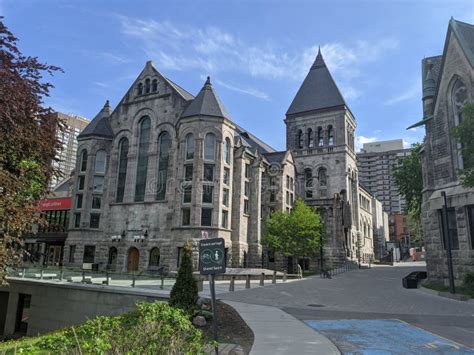 McGill University Iconic Building at Sunset Stock Image - Image of