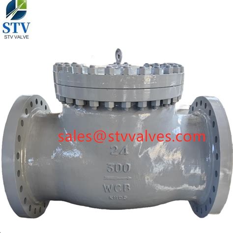 Bs 1868 Swing Check Valve Astm A216 Wcb 24 Inch Cl300 Rf China Valve Manufacturer Stv