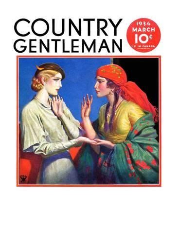 Fortune Teller Country Gentleman Cover March 1 1934 Giclee Print