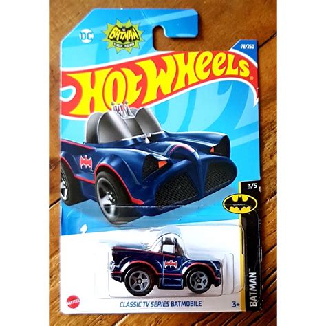 Hot Wheels 2022 Batman Classic TV Series Batmobile Azul Shopee Brasil