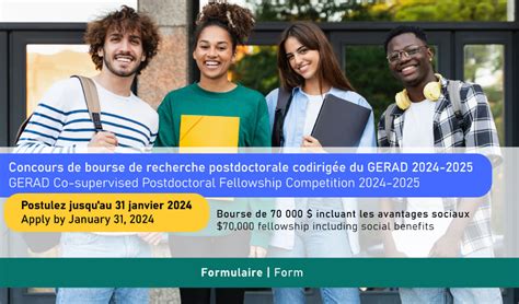 Concours De Bourse De Recherche Postdoctorale Codirig E Du Gerad