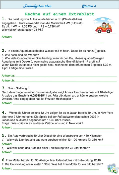 Übungsblatt Zu Sonstiges [mathe 6 Klasse]