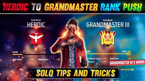 Heroic To Grandmaster Rank Push In 5 Hours Solo Rank Push Tips And Tricks Hidden Official