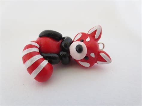 Polymer Clay Red Panda Charm