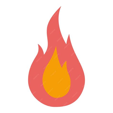 Premium Vector Wisp Symbol Fire And Flame Cartoon Style Trendy Modern