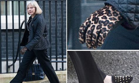 Theresa May Opts For Studded Pumps As She Arrives For Meetings Daily