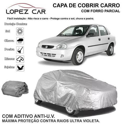 Capa De Cobrir Carro Corsa Classic Forrada E Imperme Vel Lopez