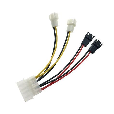 Переходник питания для вентилятора 4pin на 4х3pin Espada E4PINm-4X3pINm ...