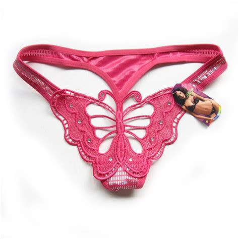 Women S Sexy Butterfly Panties Hollow Out Butterfly Embroidery G String Thong Lingerie Underwear