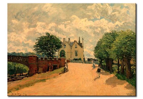 Reproduktion An der Brücke von Hampton Court Alfred Sisley Kunstdrucke