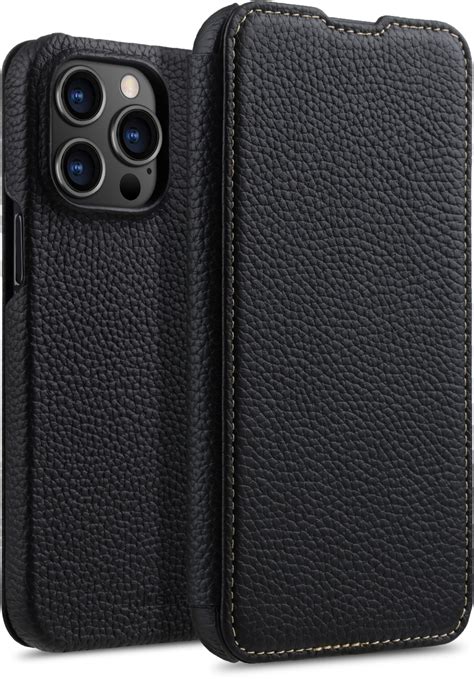 Iphone Pro Max Case Book Type Aus Echtem Leder Stilgut