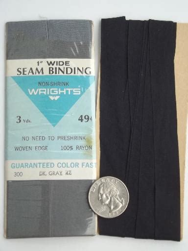 vintage rayon ribbon seam binding, seam tape sewing trim lot