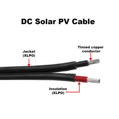 Cqc Certification Pntech Dc Double Core Solar Cable Tuv Meter Roll