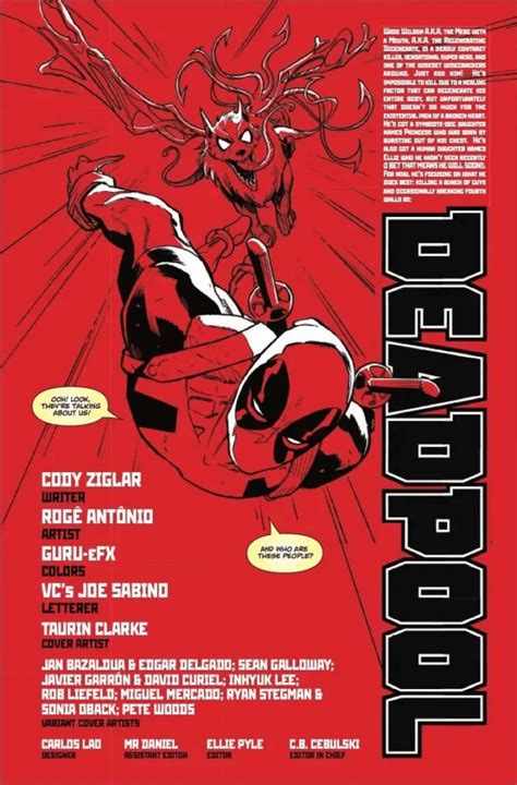 Deadpool Marvel Revela Prévia De Nova Série Em Quadrinhos