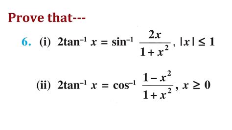 Prove That 2tan 1x Sin 1 2x 1 X2 Cos 1 1 X2 1 X2