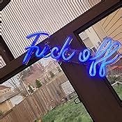 Amazon Neon Sign Fuck Off Pink Neon Lights For Wall Decor USB