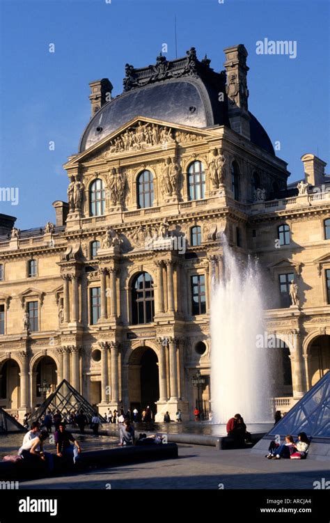 Louvre Museum Paris France French History Art Stock Photo - Alamy