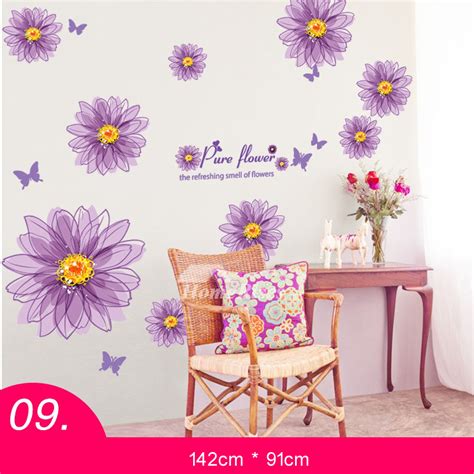 Wall Stickers Bedroom Purple/Pink PVC Home Decor Personalised