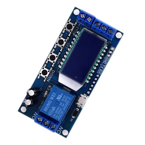 Micro Usb Digital Lcd Display Time Delay Relay Module Dc V Control