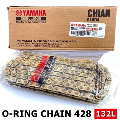 YAMAHA ORIGINAL MOTORCYCLE ORING CHAIN RANTAI MOTORSIKAL 428H 132L