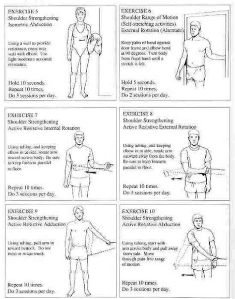 Printable Shoulder Impingement Exercises