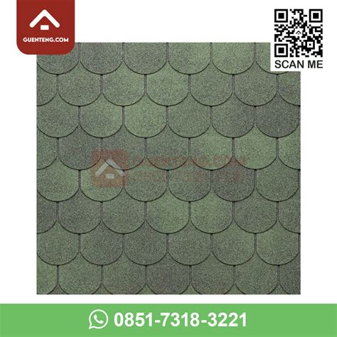 Genteng Aspal Bitumen Tegola Top Shingle Traditional 3 Mm Warna Shaded