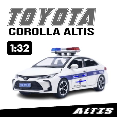 Mô hình xe ô tô độ cảnh sác GT Toyota Corolla Altis 2022 full open 1:32 ... 